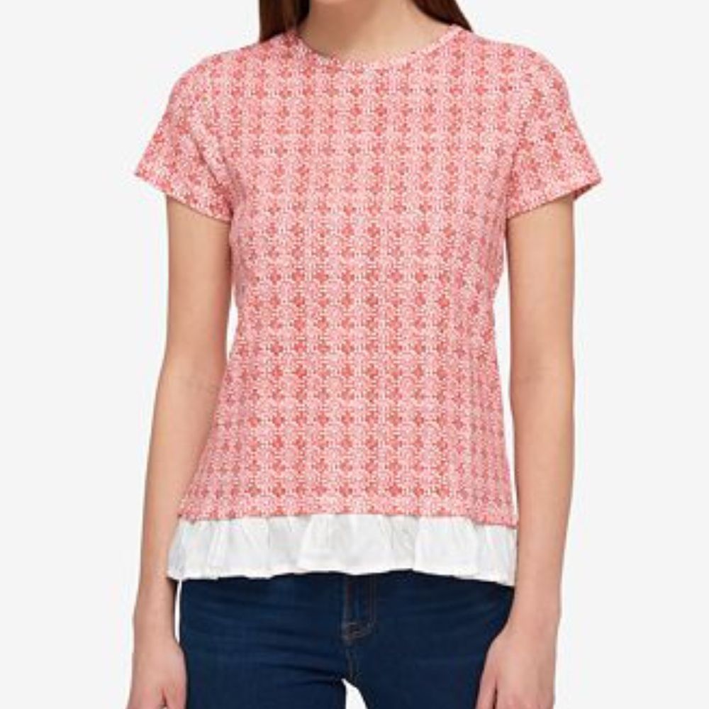 Tommy Hilfiger Bow Back Flower Top Shirt Small